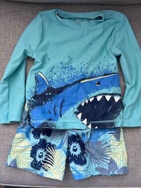 Carter's Boys Swim Trunks with shark design